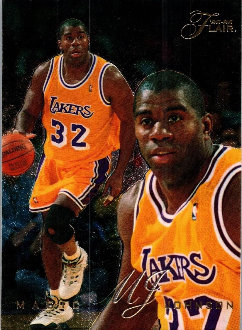 1995 Flair Basketball Magic Johnson #173 PSA 9