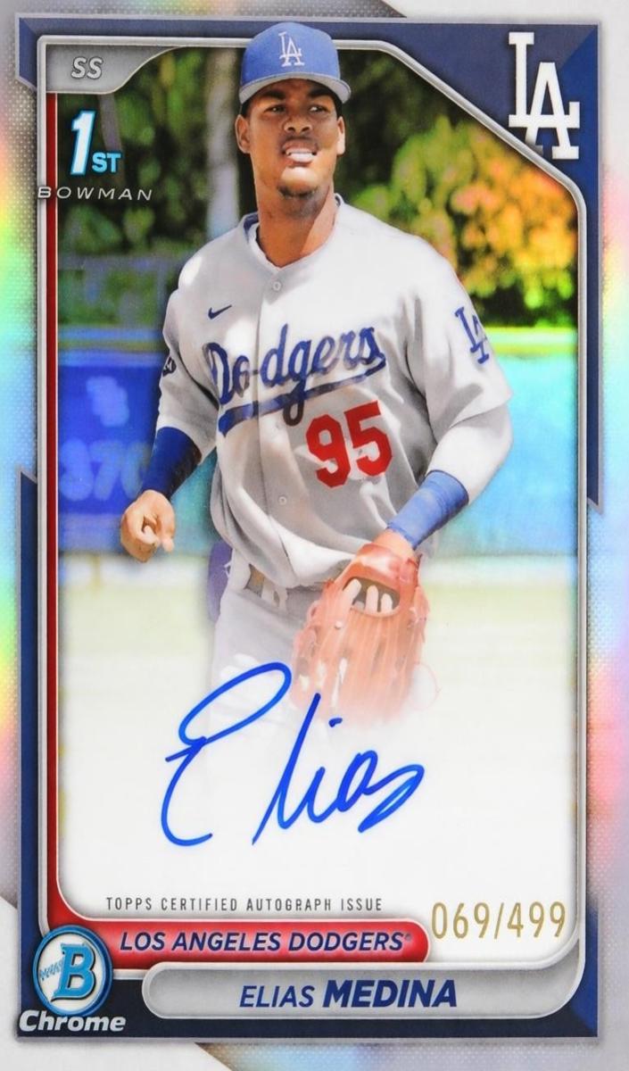 2024 Bowman Chrome Baseball Refractor Elias Medina #CPA-EME