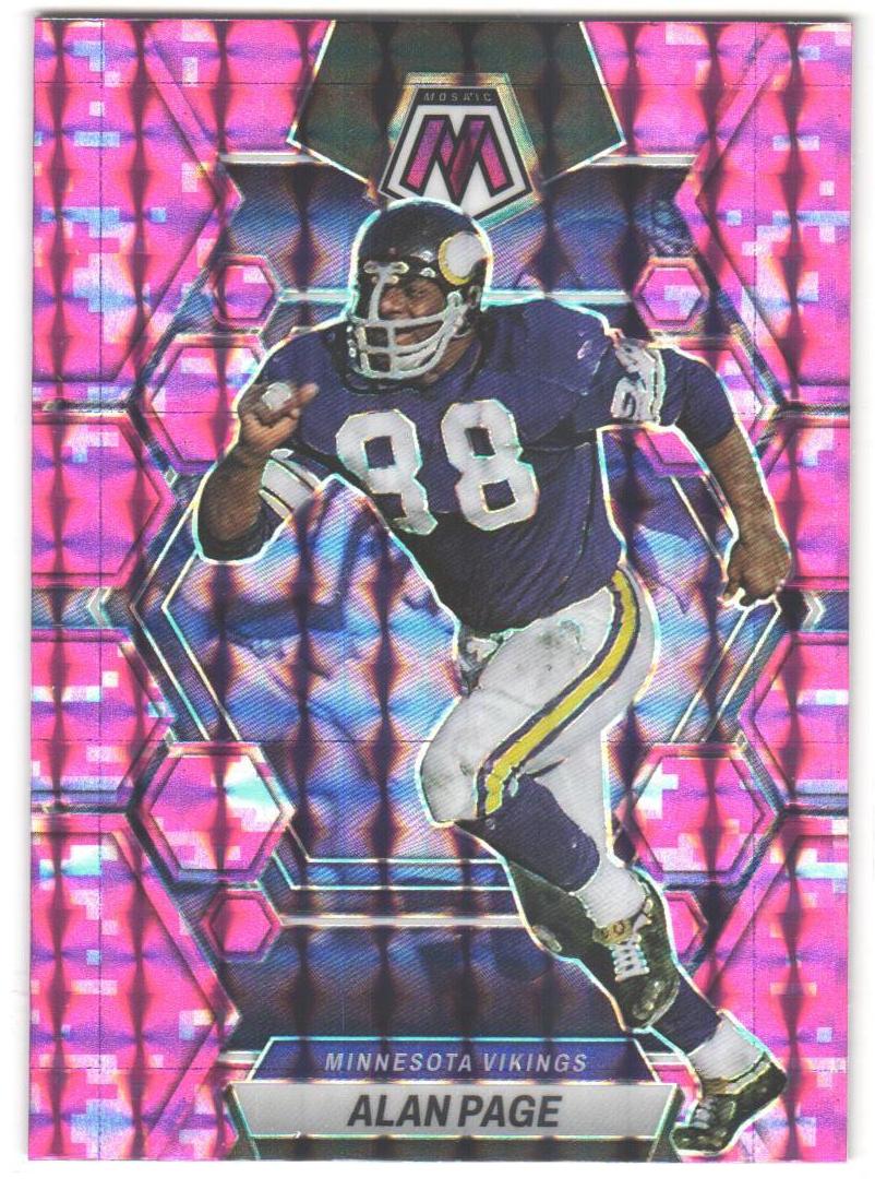 2023 Panini Mosaic Football Camo Pink Alan Page #156