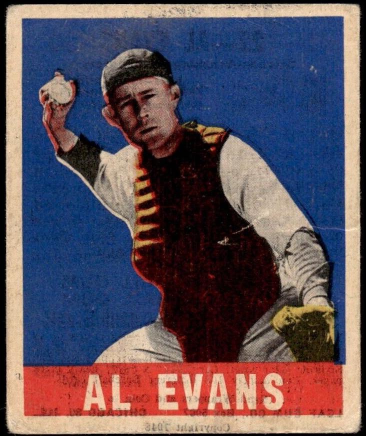 1948 Leaf Baseball Al Evans #22 PSA 6