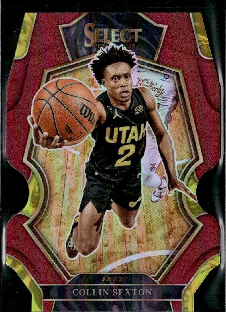 2022 Panini Select Basketball Maroon Die Cut Collin Sexton #123