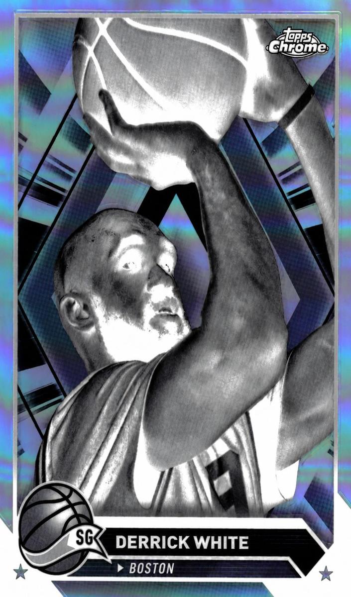 2023 Topps Chrome Basketball Negative Refractor Derrick White #141
