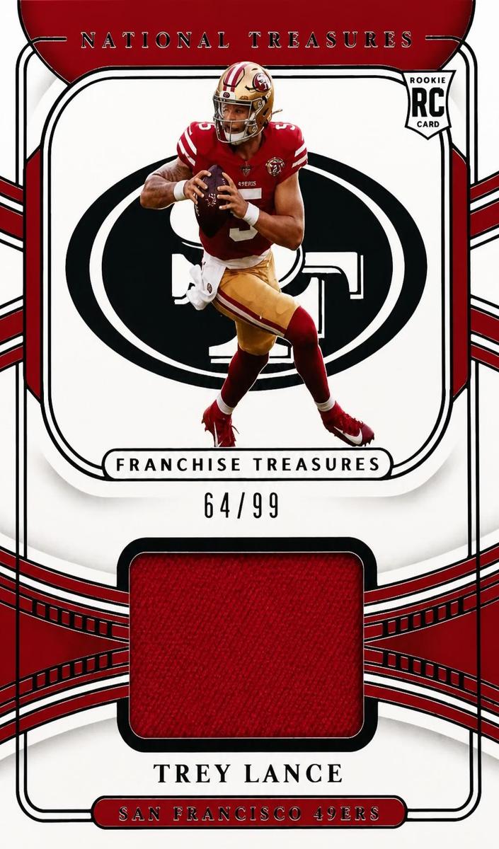 2021 Panini National Treasures Football Trey Lance #FT-TRL