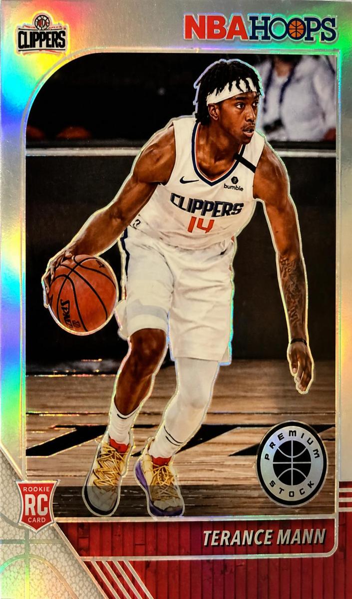 2019 Panini Hoops Premium Stock Basketball Silver Prizm Terance Mann #245 PSA 9