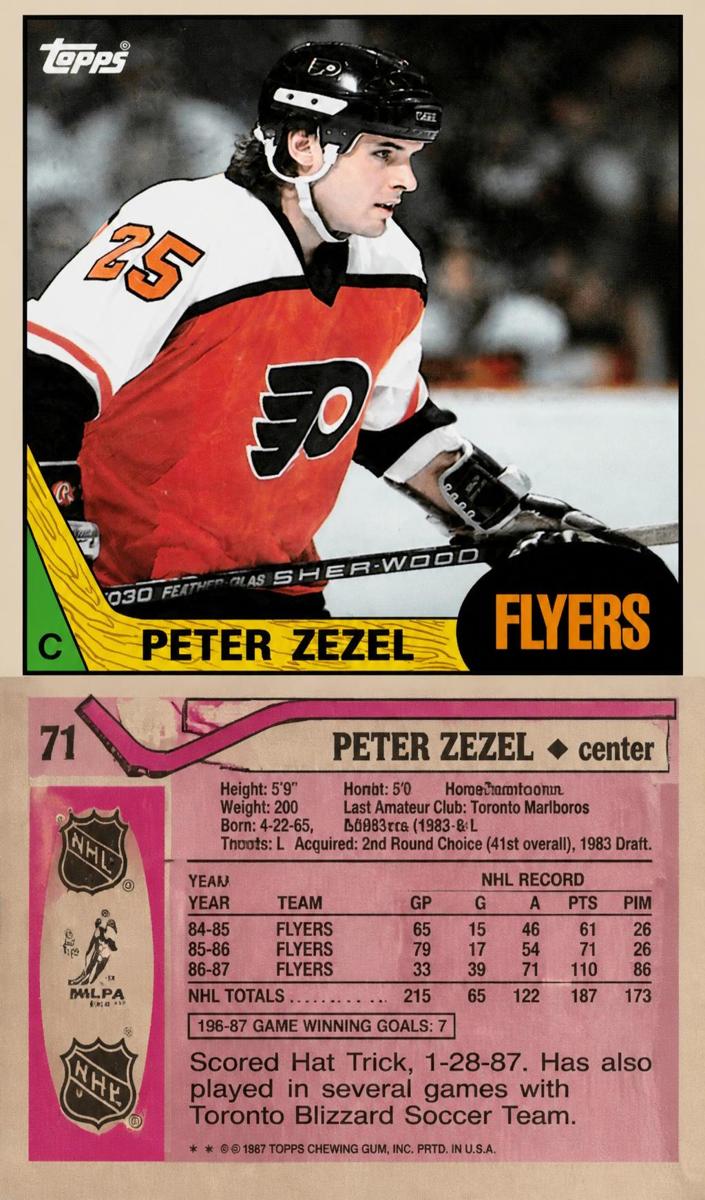 1987 Topps Hockey Peter Zezel #71