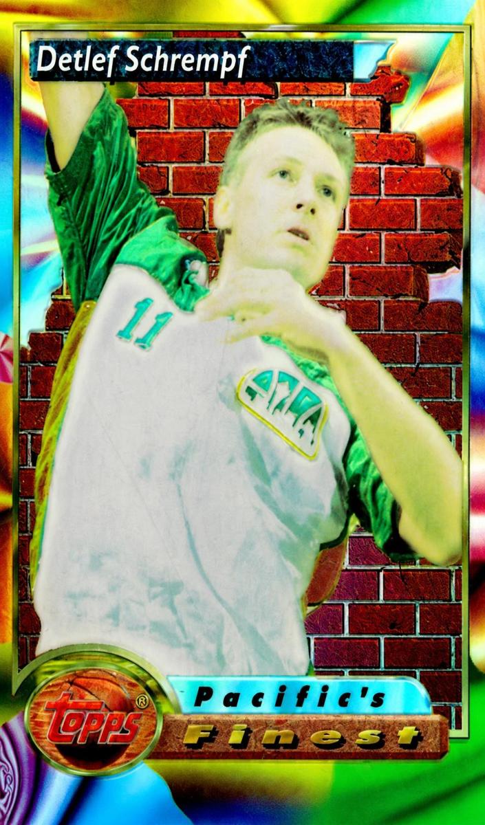 1993 Topps Finest Basketball Detlef Schrempf #128