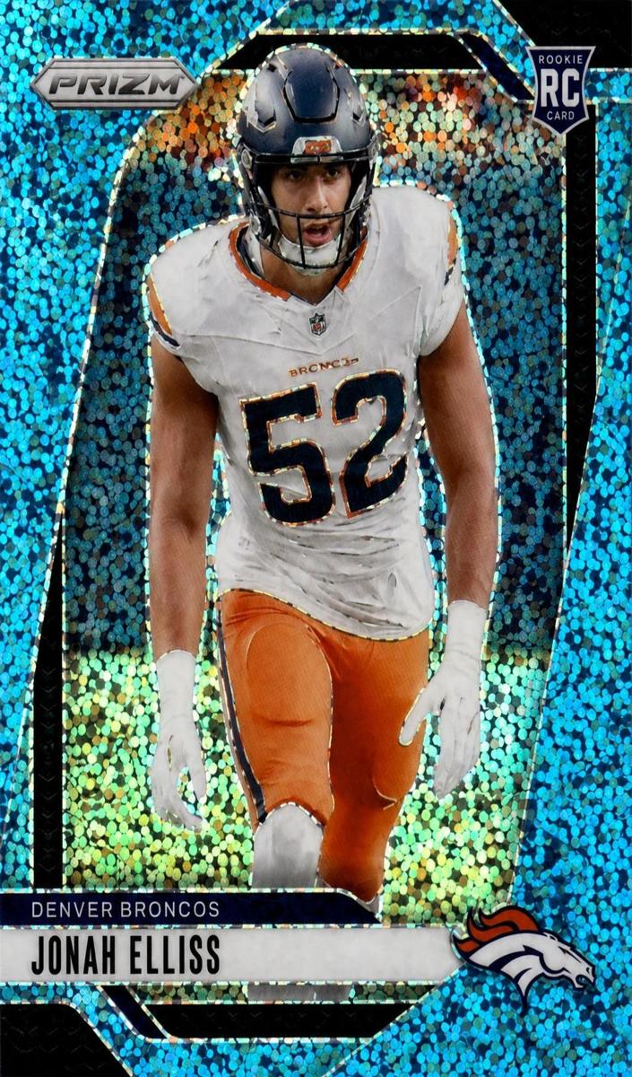 2024 Panini Prizm Football Blue Sparkle Jonah Elliss #356