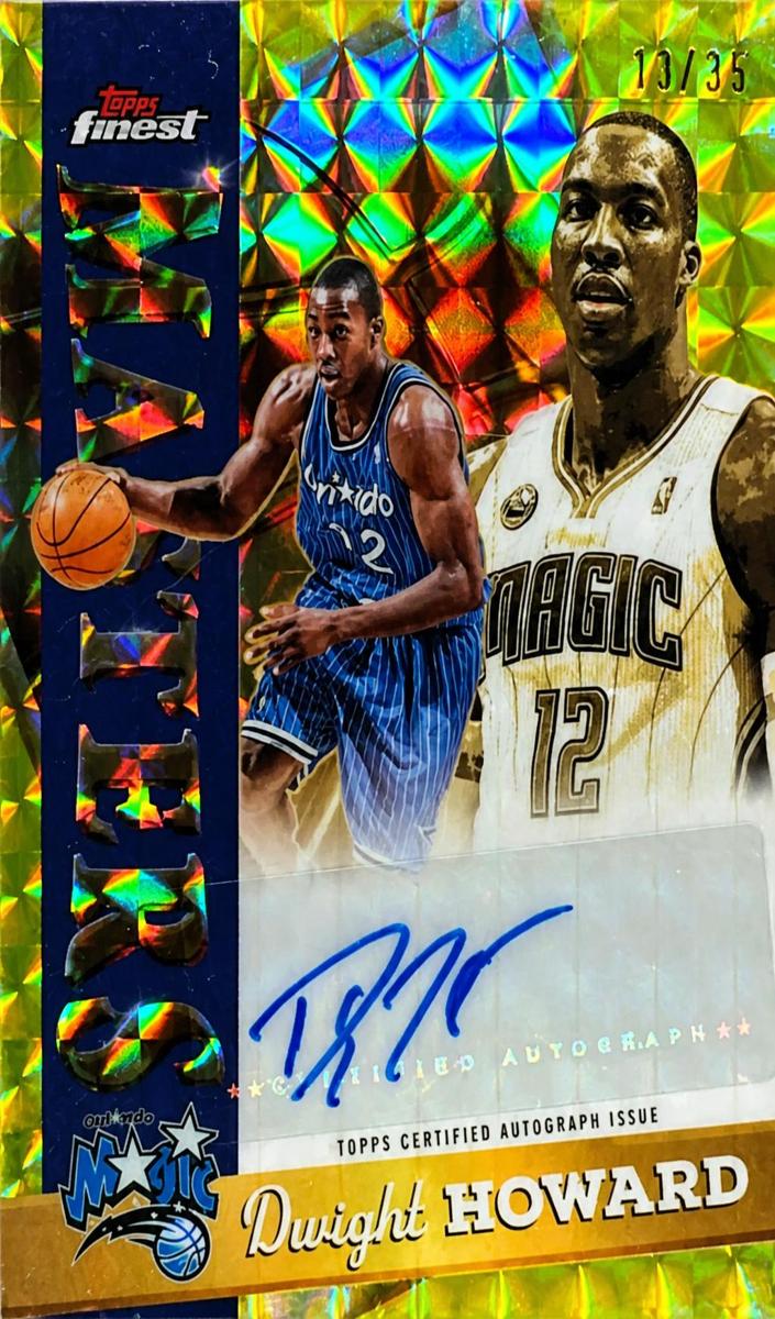 2025 Topps Finest Basketball Yellow Geometric Refractor Dwight Howard #MA-DO