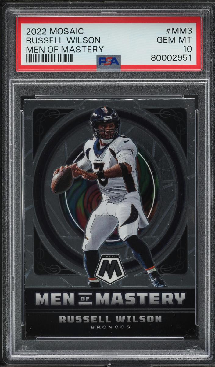 2022 Panini Mosaic Football Russell Wilson #MM-3 PSA 9
