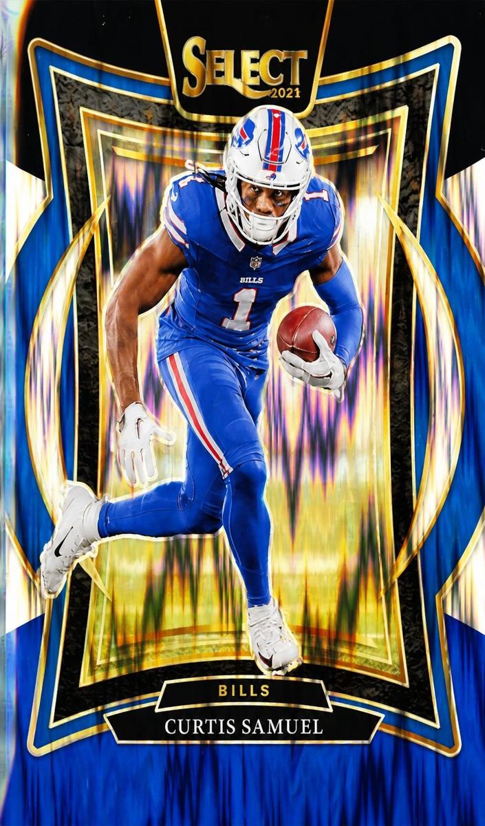 2024 Panini Select Football Black and Blue Shock Curtis Samuel #23