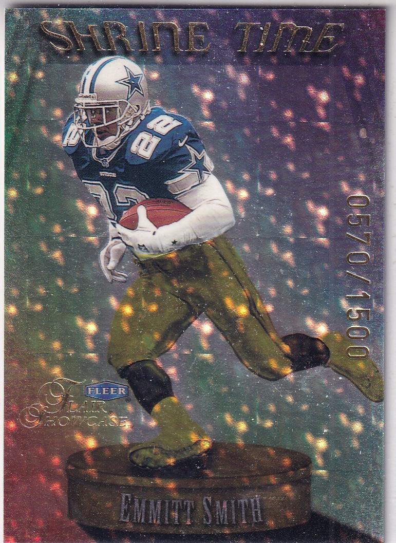 1999 Flair Showcase Football Emmitt Smith #9 ST PSA 9