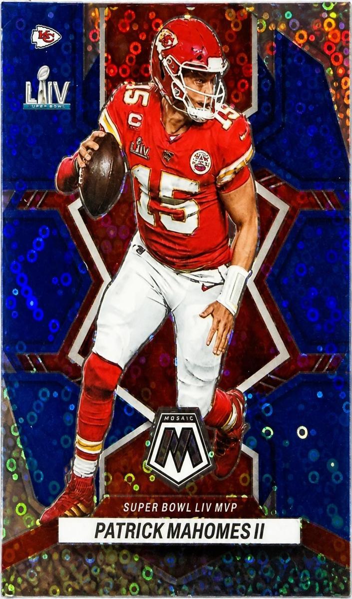 2022 Panini Mosaic Football No Huddle Blue Patrick Mahomes II #293 PSA 10