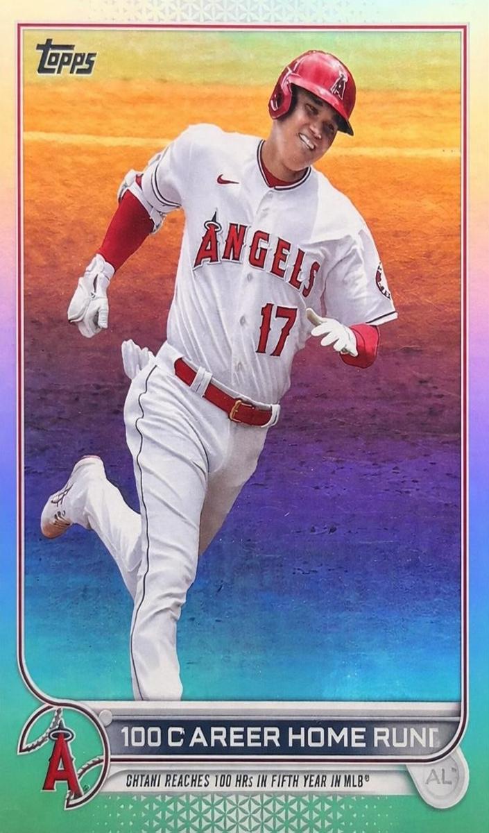 2022 Topps Update Baseball Rainbow Foil Shohei Ohtani #US92 PSA 9