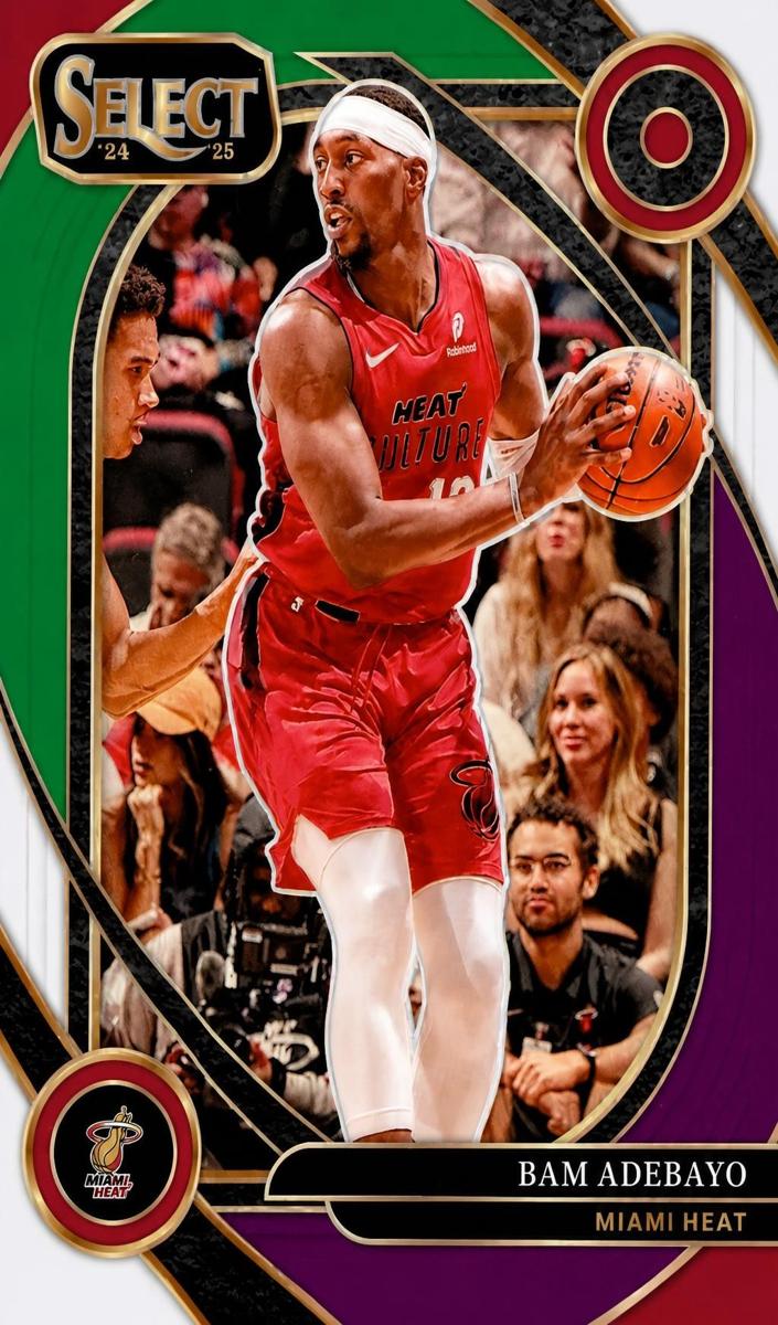 2024 Panini Select Basketball Green White Purple Bam Adebayo #221
