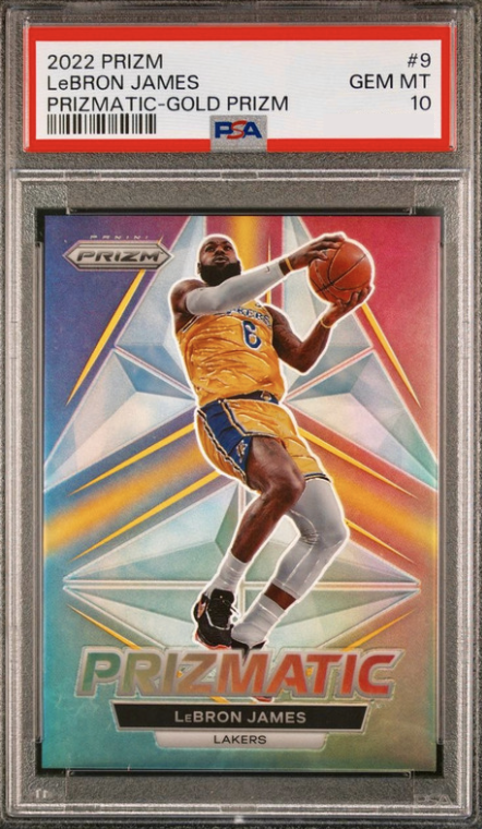 2022 Panini Prizm Basketball Gold LeBron James #9
