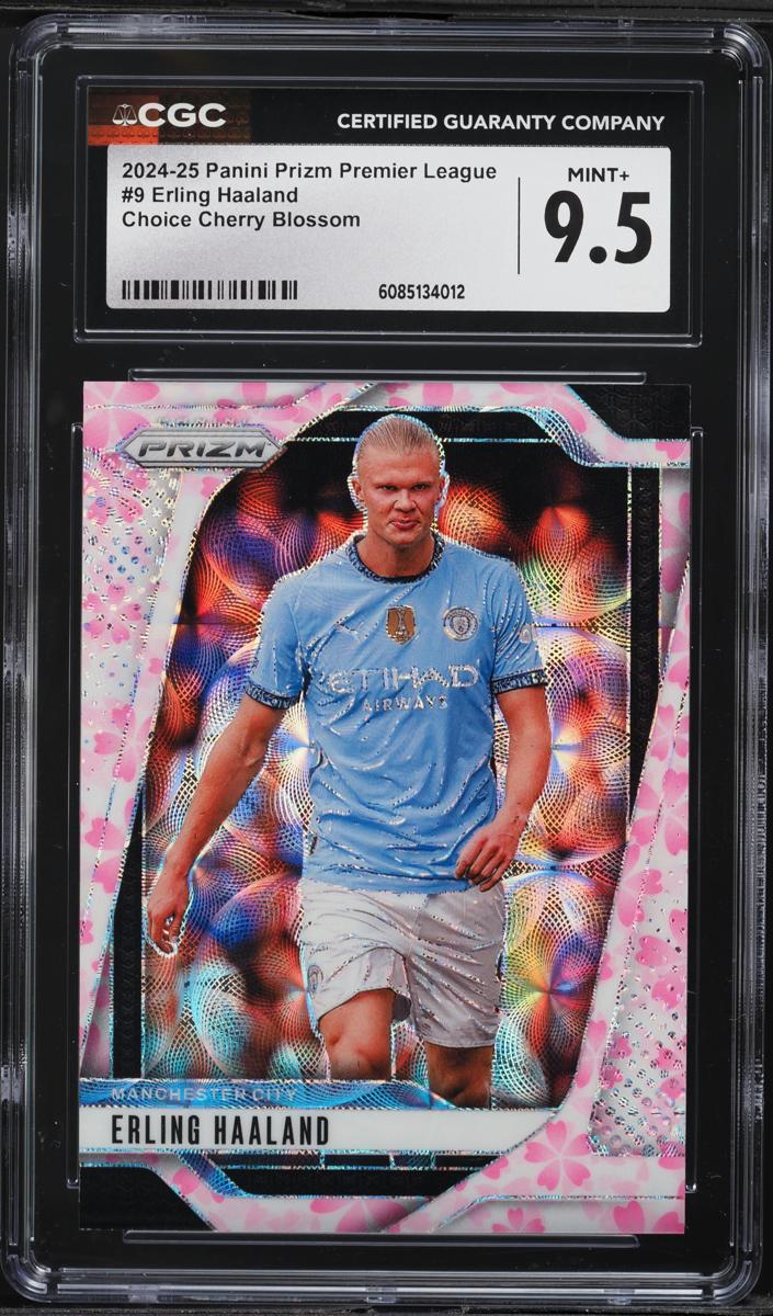 2024 Panini Prizm Premier League Soccer Choice Cherry Blossom Erling Haaland #9