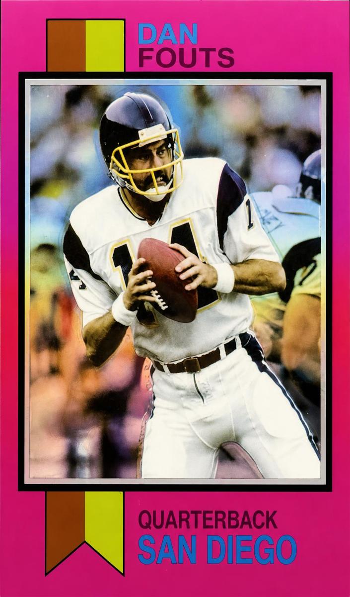 2023 Topps Composite Football Pink Refractor Dan Fouts #1973-23