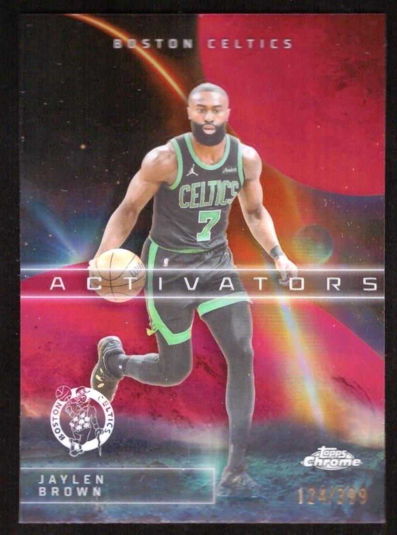 2025 Topps Chrome Basketball Magenta Refractor Jaylen Brown #AC-3
