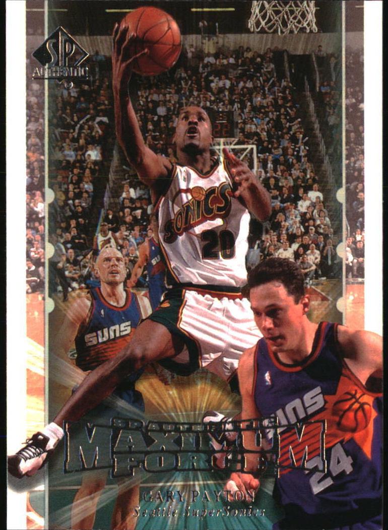 1999 SP Authentic Basketball Gary Payton #M9 PSA 9