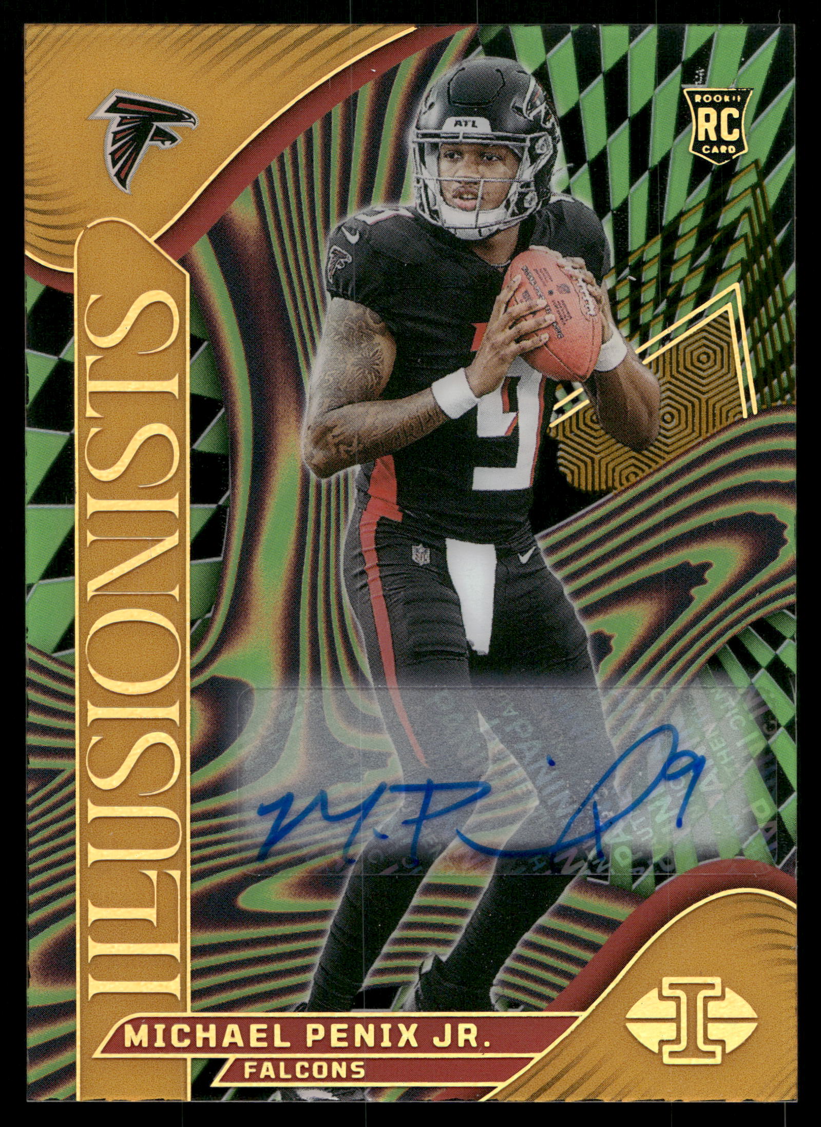 2024 Panini Illusions Football Gold Michael Penix Jr. #9