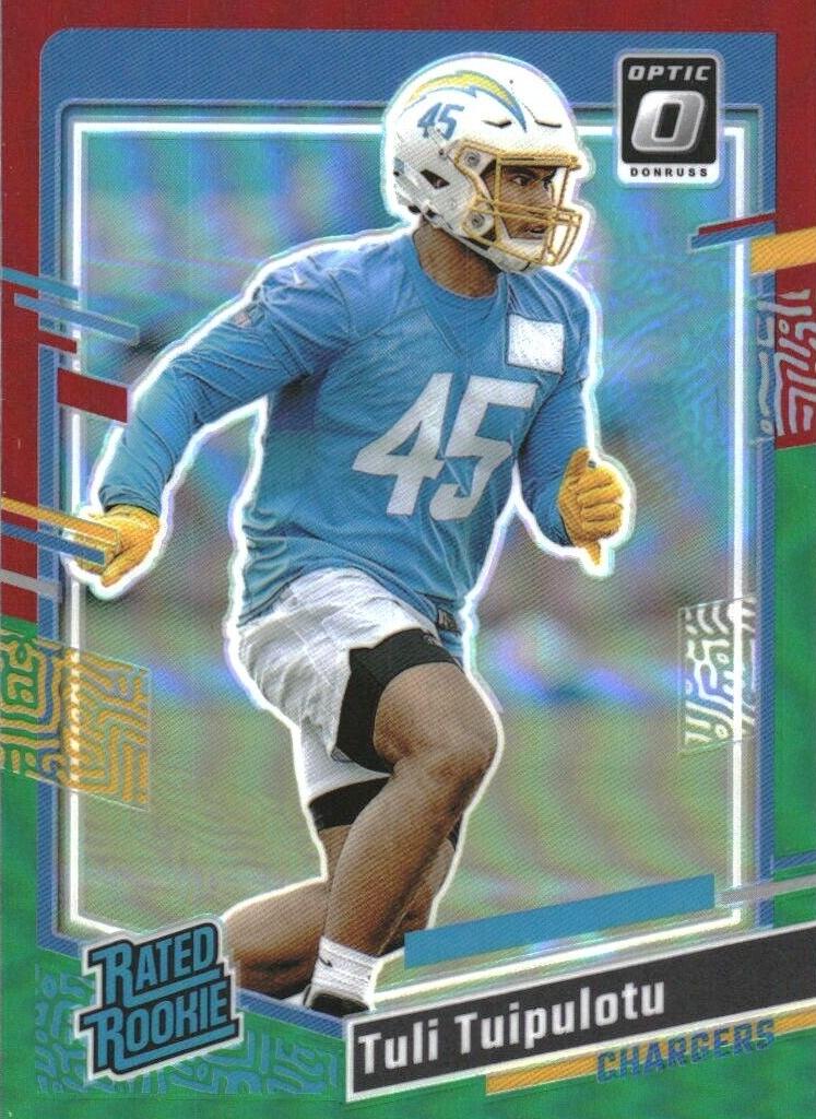 2023 Panini Donruss Football Red Green Tuli Tuipulotu #354