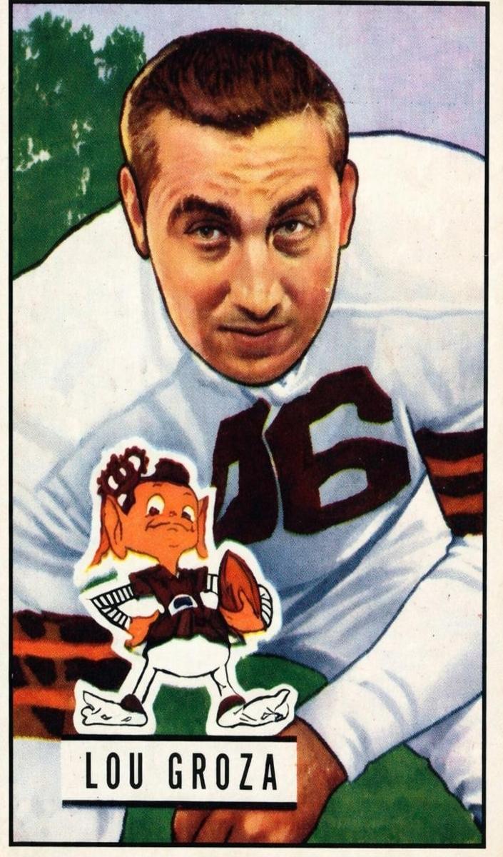 1951 Bowman Football Lou Groza #75