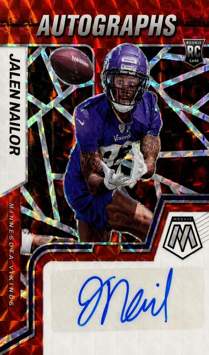 2022 Panini Mosaic Football Red Jalen Nailor #RAM-JN