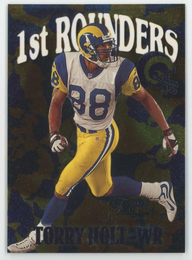 1999 Flair Showcase Football Torry Holt #7 FR PSA 8
