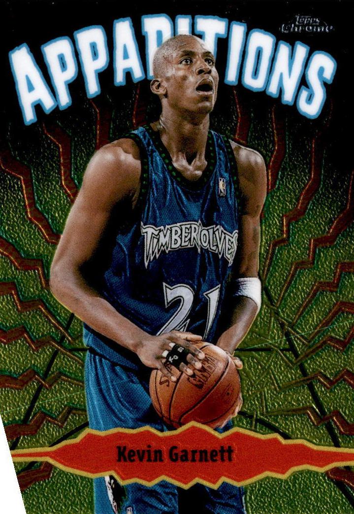 1998 Topps Chrome Basketball Kevin Garnett #A12