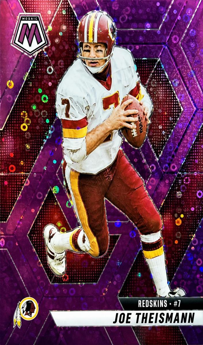 2025 Panini Mosaic Football No Huddle Purple Joe Theismann #105