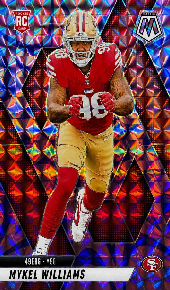 2025 Panini Mosaic Football Reactive Purple Mykel Williams #307