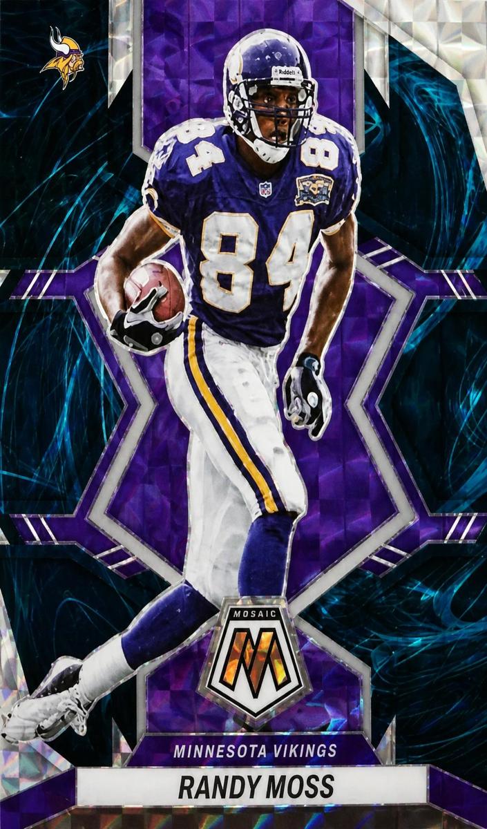 2022 Panini Mosaic Football Genesis Randy Moss #132 PSA 10