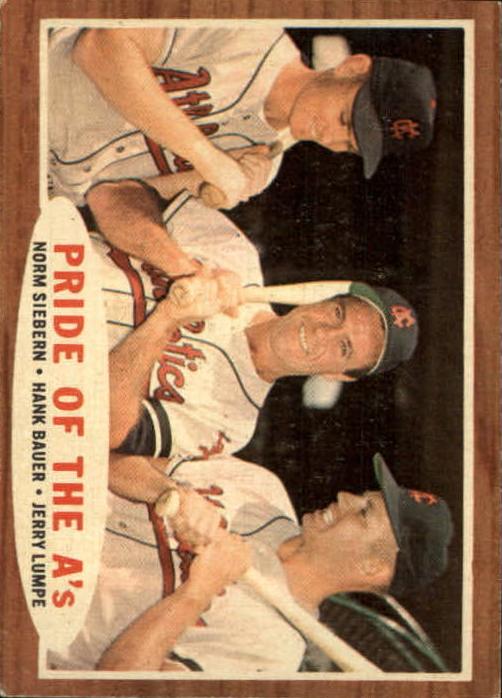 1962 Topps Baseball Pride Of The A's #127