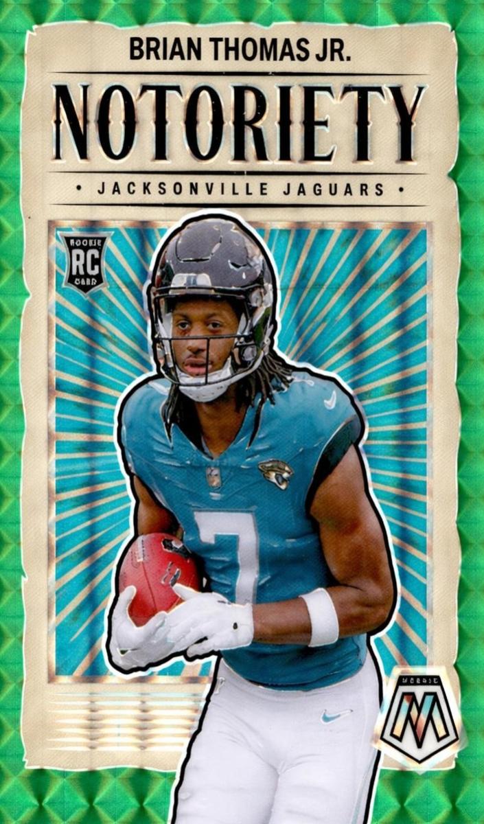 2024 Panini Mosaic Football Green Brian Thomas Jr. #25 PSA 9
