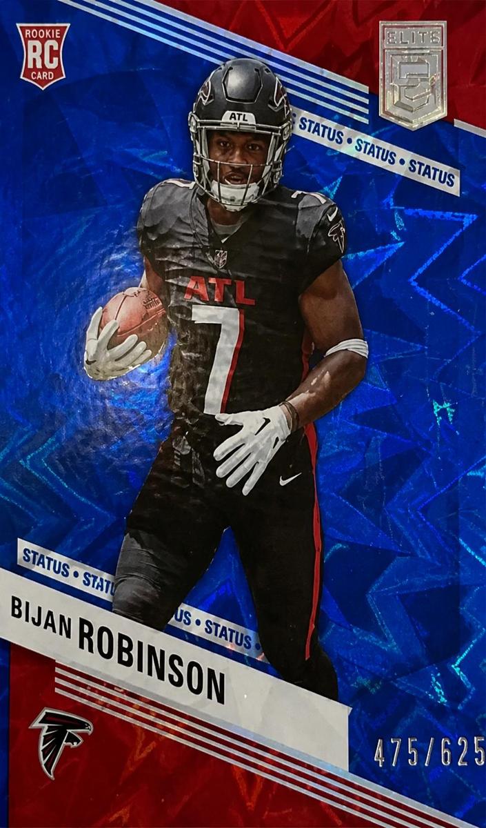 2023 Donruss Elite Football Status Explosion Bijan Robinson #104 PSA 10