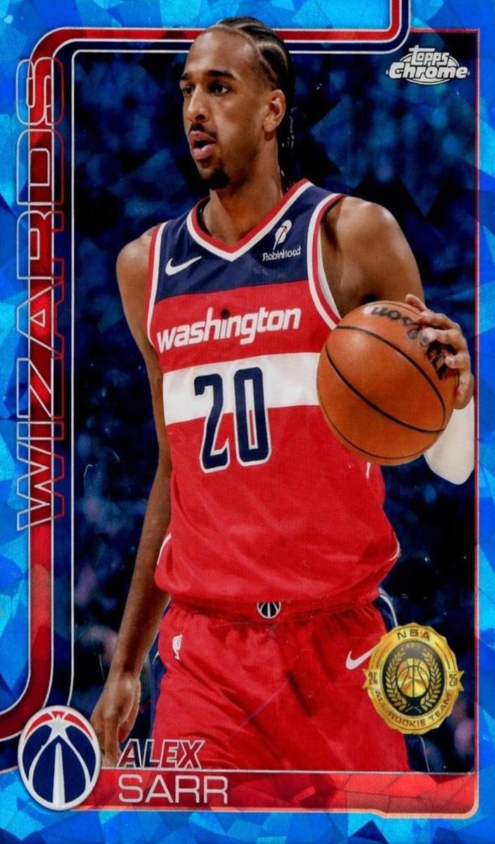 2025 Topps Chrome Sapphire Basketball Alex Sarr #218