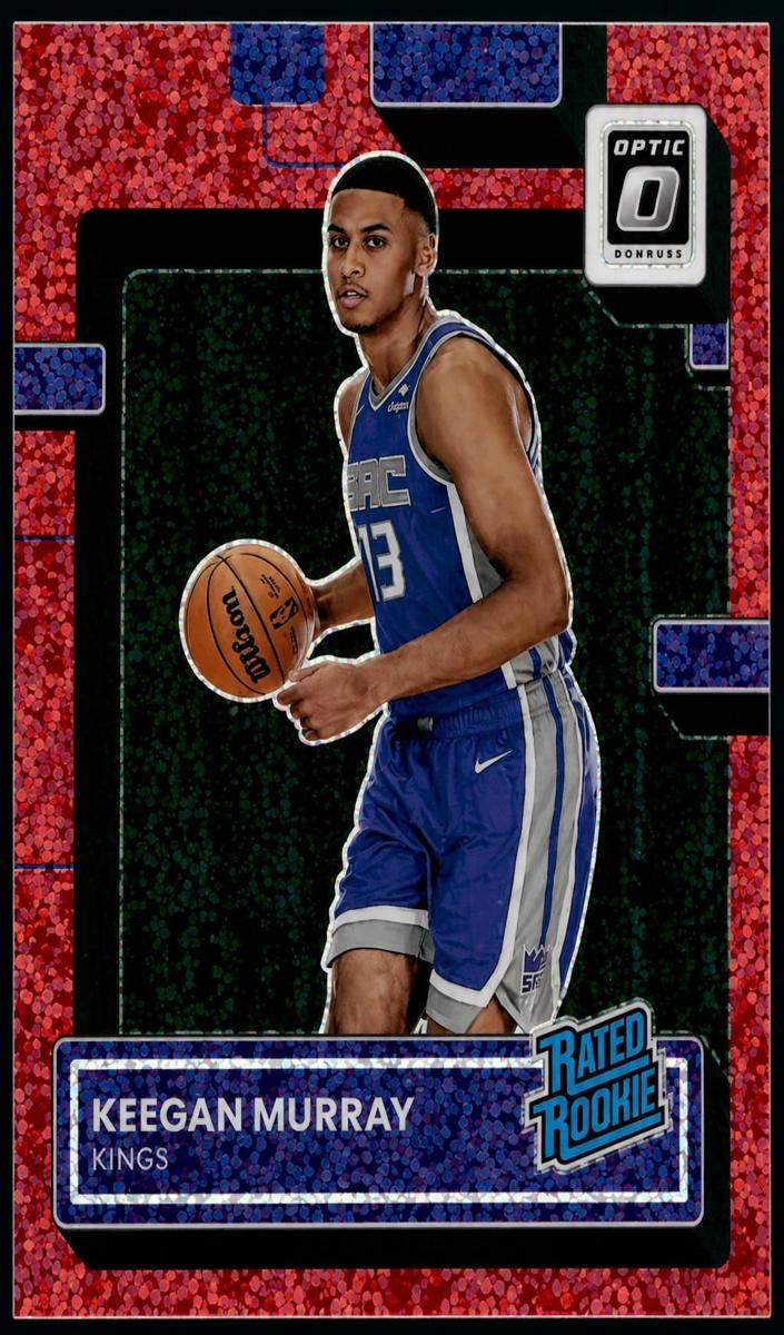 2022 Donruss Optic Basketball Red Sparkle Keegan Murray #214 PSA 9