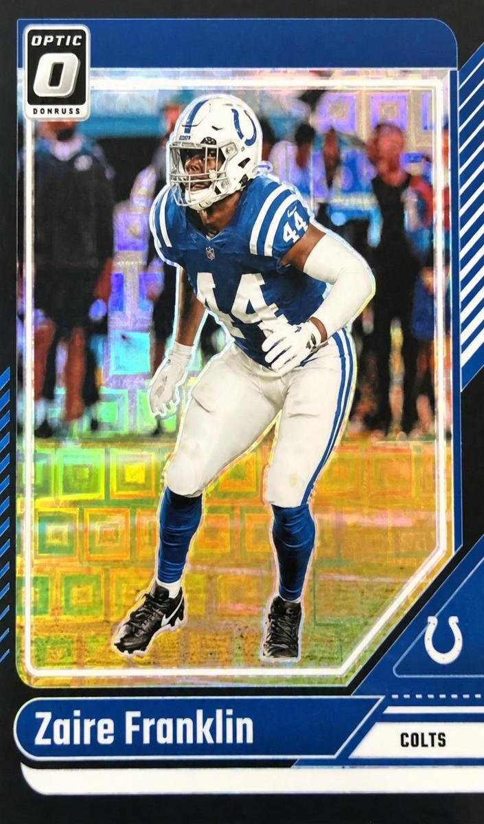 2024 Donruss Optic Football Black Pandora Zaire Franklin #87