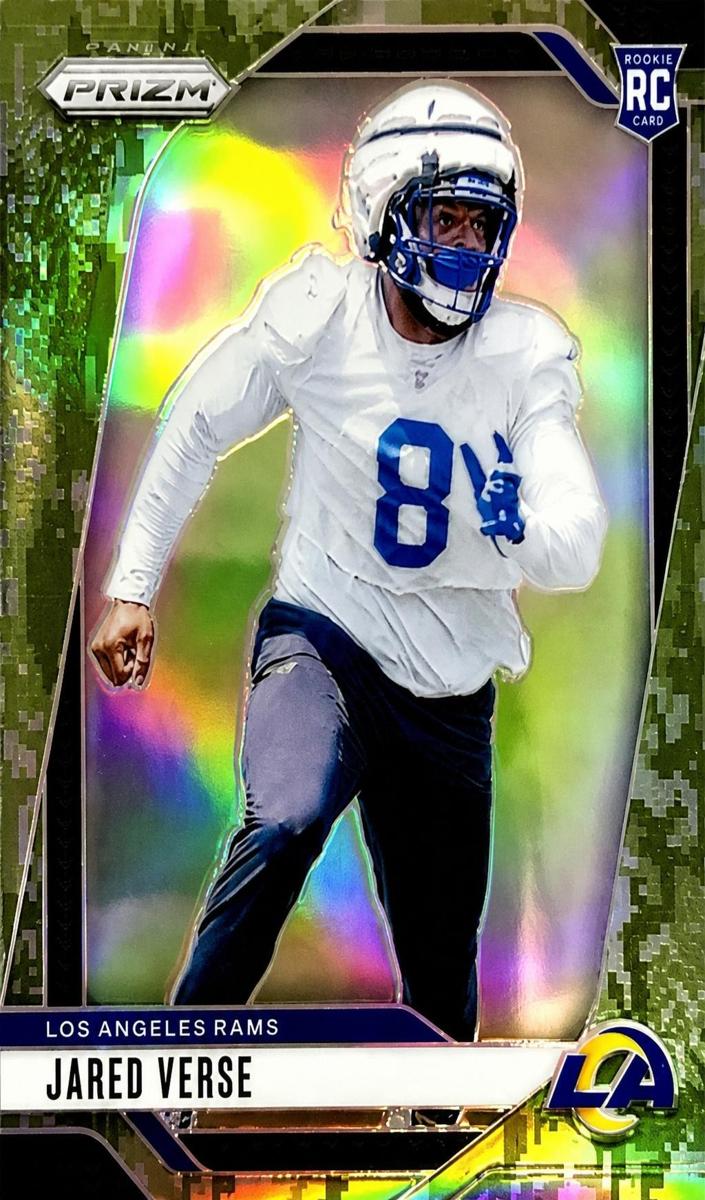 2024 Panini Prizm Football Forest Camo Jared Verse #341 PSA 8.5