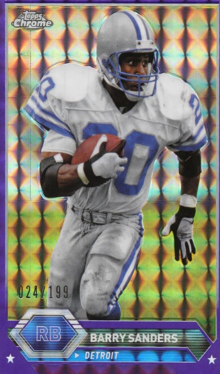 2023 Topps Composite Football Purple Geometric Barry Sanders #9 CGC 9.5
