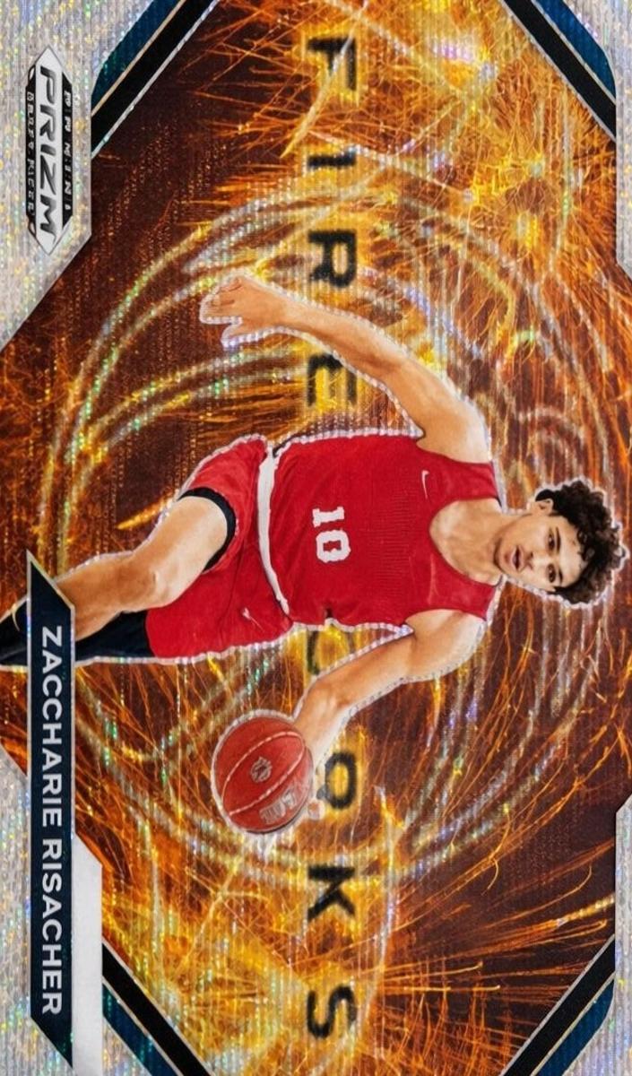 2024 Panini Prizm Draft Picks Basketball Wave Zaccharie Risacher #13