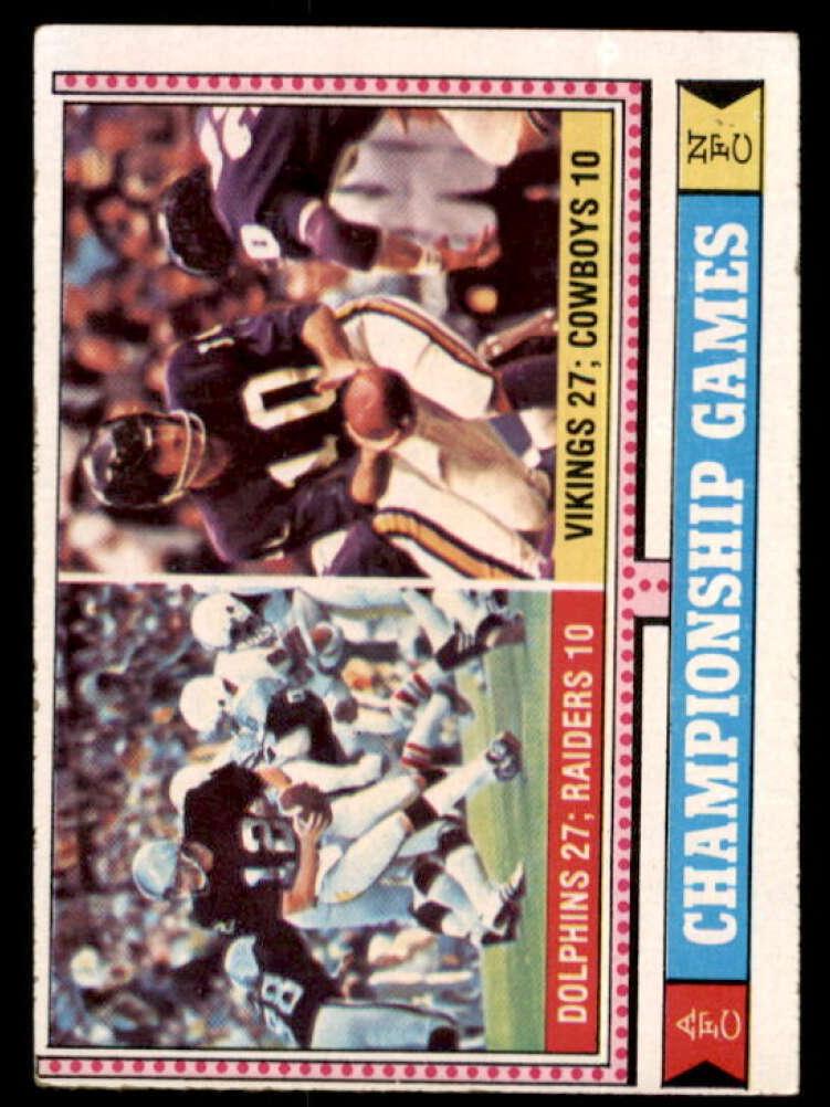 1974 Topps Football Championship Games #462