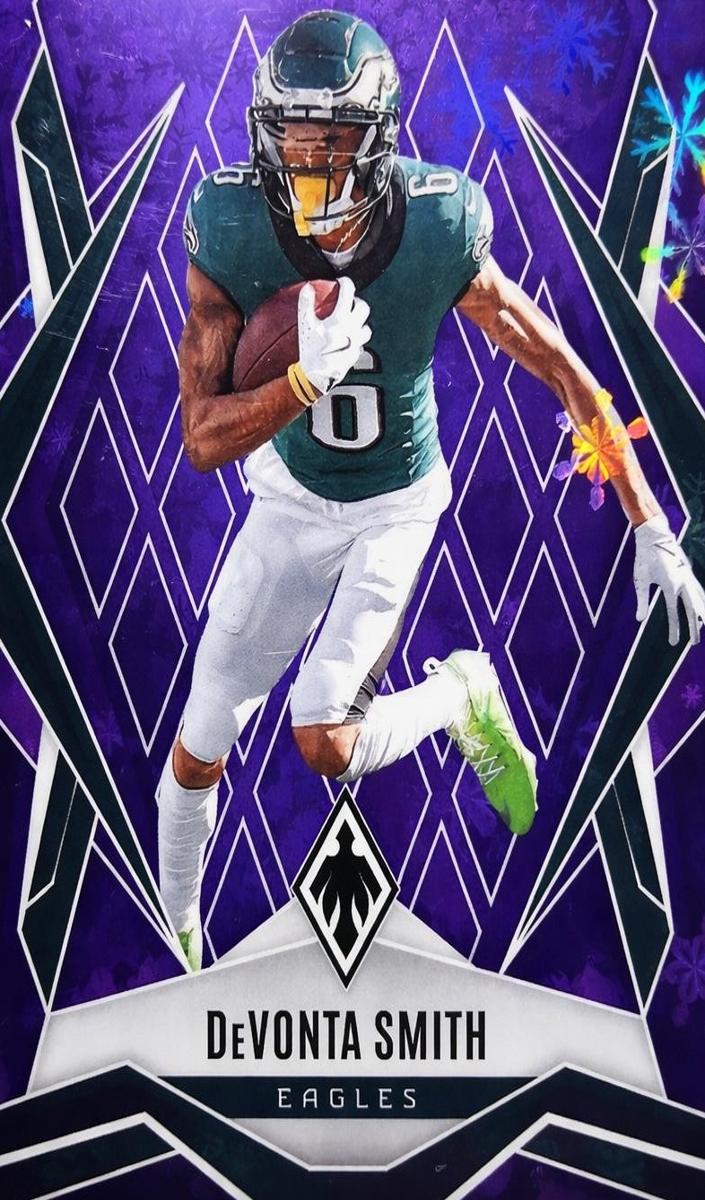 2025 Panini Phoenix Football Purple Winter DeVonta Smith #12
