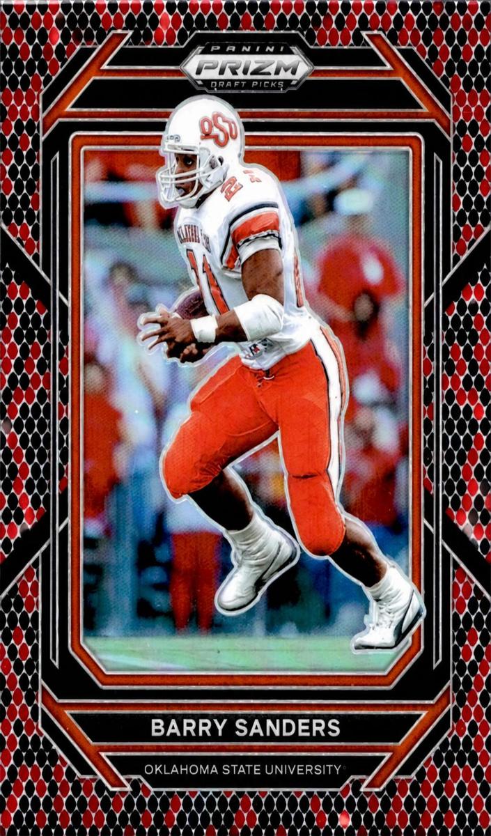 2023 Panini Prizm Draft Picks Football Snakeskin Barry Sanders #7
