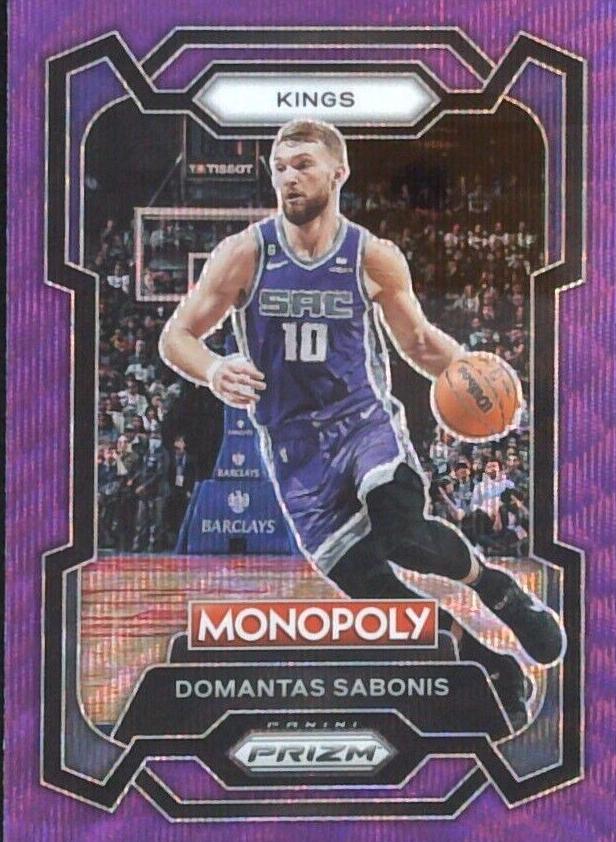 2023 Panini Prizm Monopoly Basketball Purple Domantas Sabonis #77
