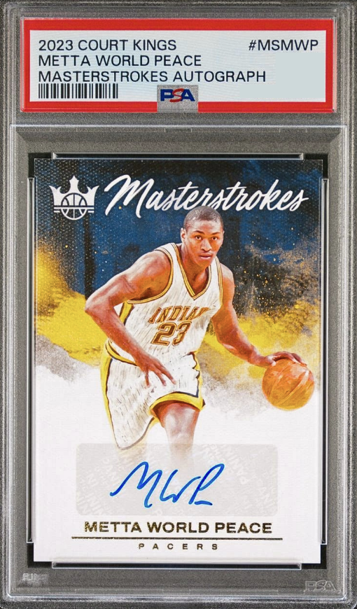 2023 Panini Court Kings Basketball Metta World Peace #MS-MWP