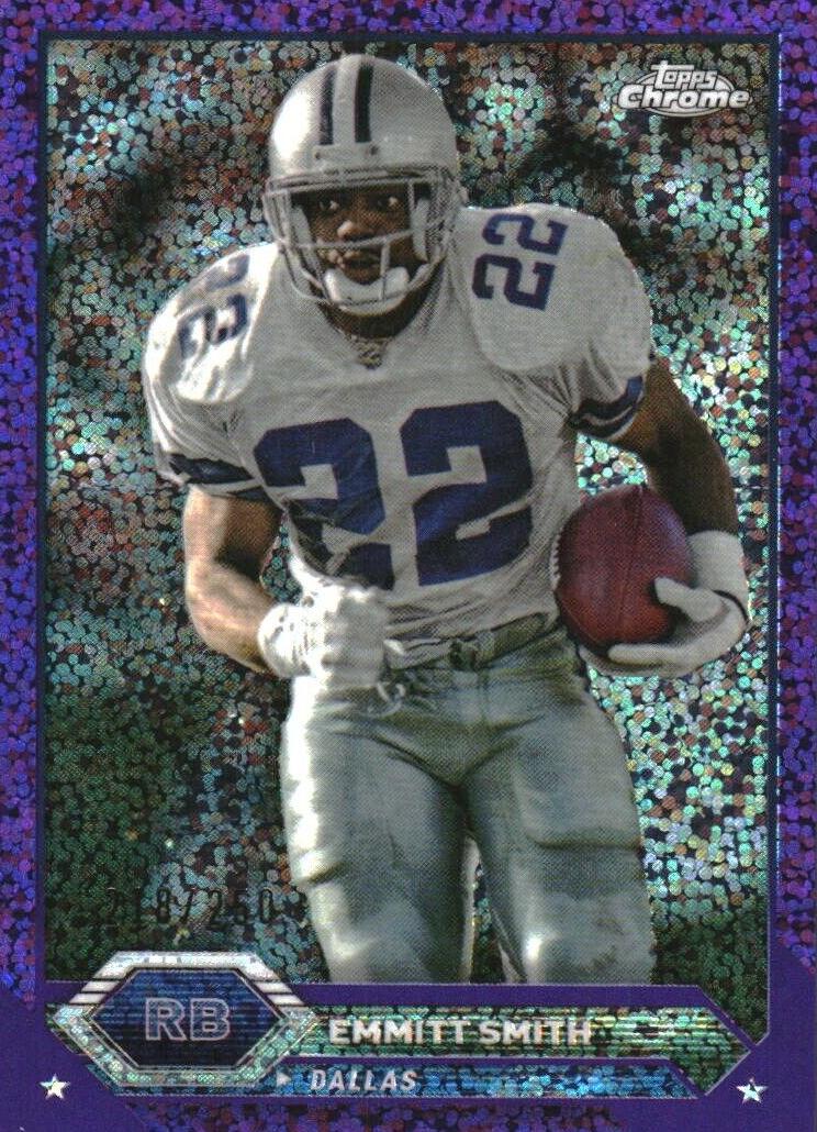 2023 Topps Composite Football Purple Speckle Refractor Emmitt Smith #6