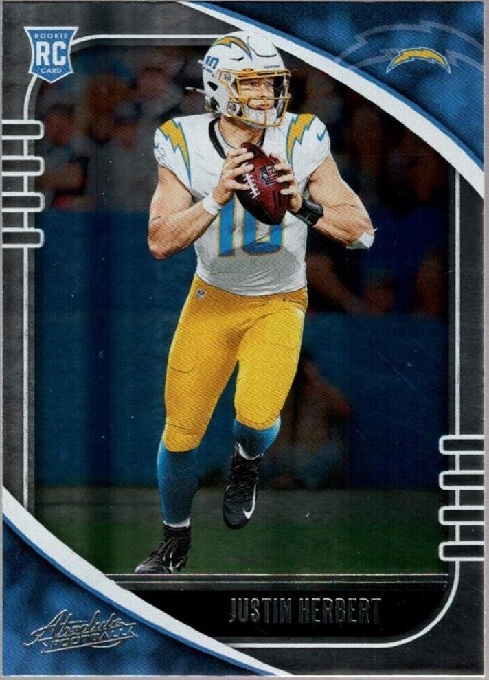 2020 Panini Absolute Football Justin Herbert #167 PSA 10