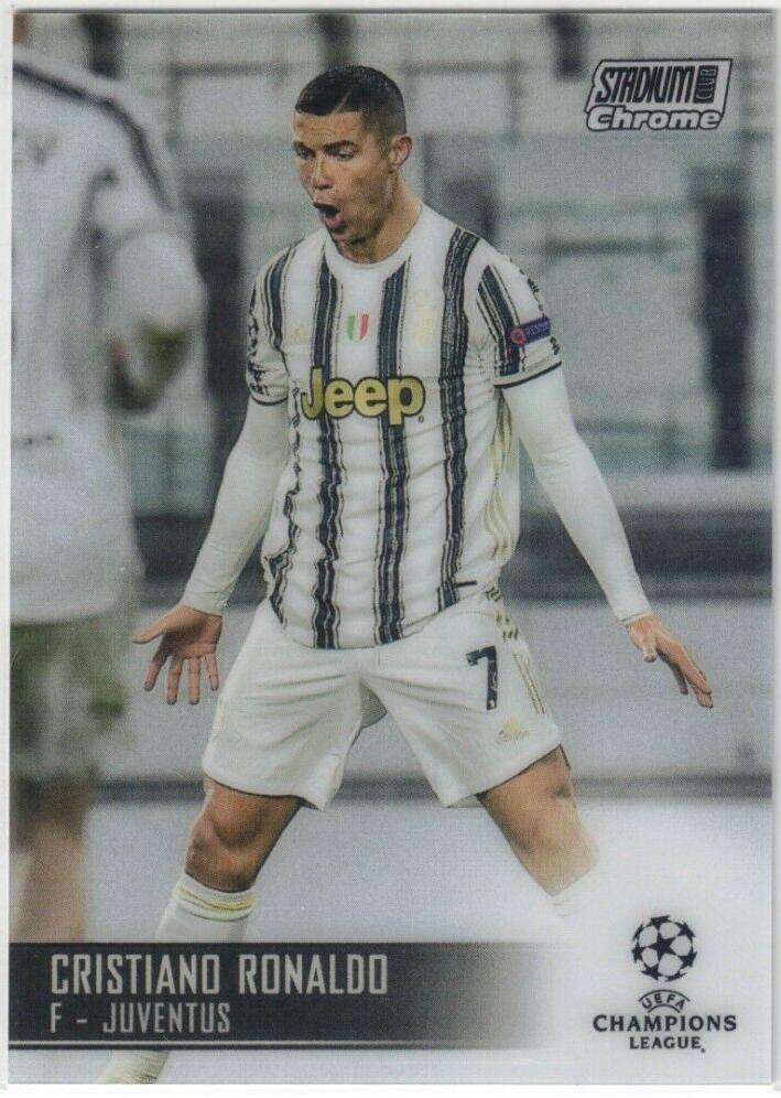 2020 Topps Stadium Club Chrome UEFA Champions League Soccer Cristiano Ronaldo #100