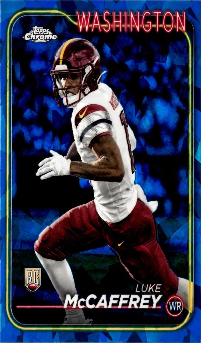 2024 Topps Chrome Sapphire Football Luke McCaffrey #244